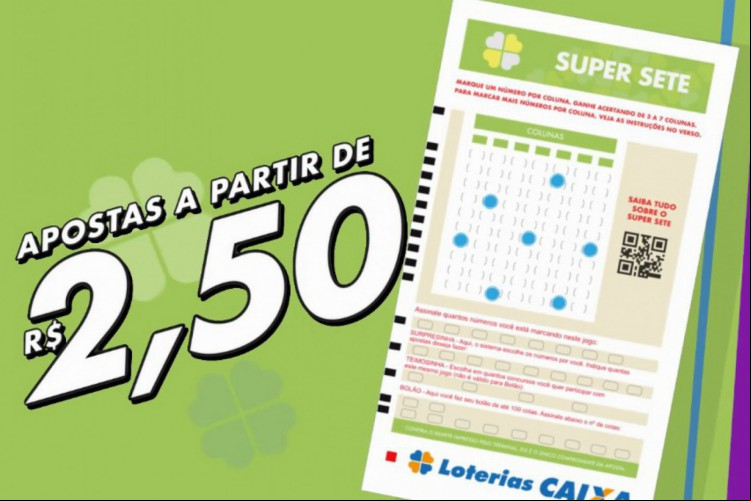 Resultado da loteria Super Sete, concurso 603, hoje, segunda-feira, 30 de setembro de 2024 (30/09/24). Prêmio é de R$ 1,55 milhão