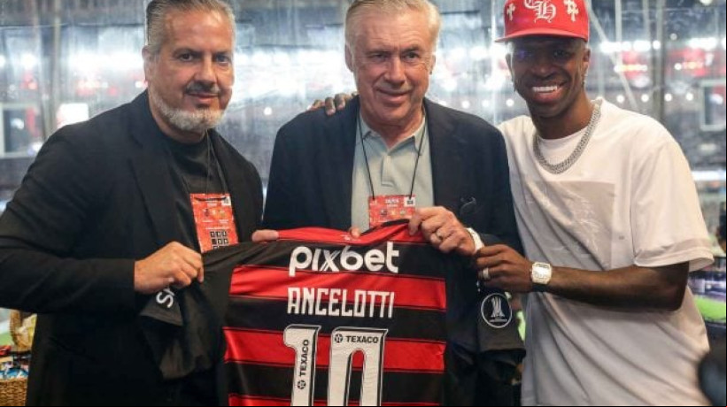 Dupla esteve presente na vitória do Flamengo contra o Deportivo Táchira pela Libertadores, no Maracanã