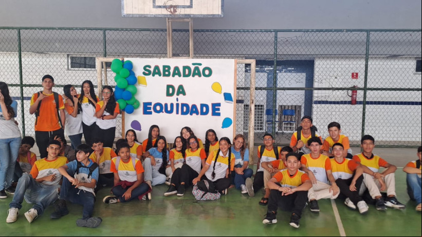 Alunos dos 9º anos participam de sabadão da equidade para reposição de conteúdos de português e matemática