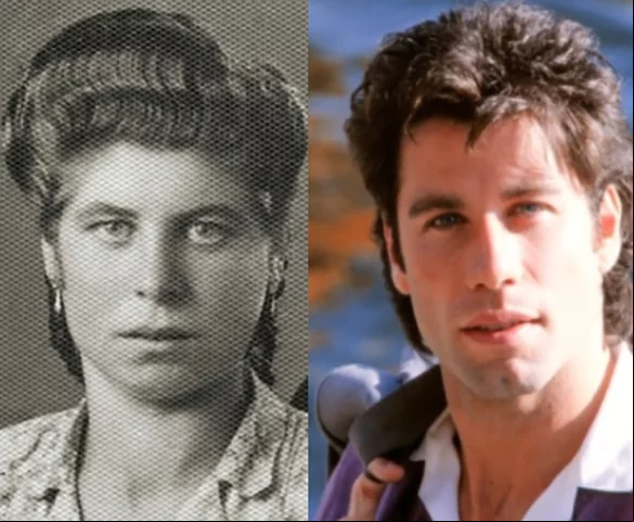 Olha ele aí de novo! Muita gente apontou que o John Travolta é idêntico a essa mulher do ado.